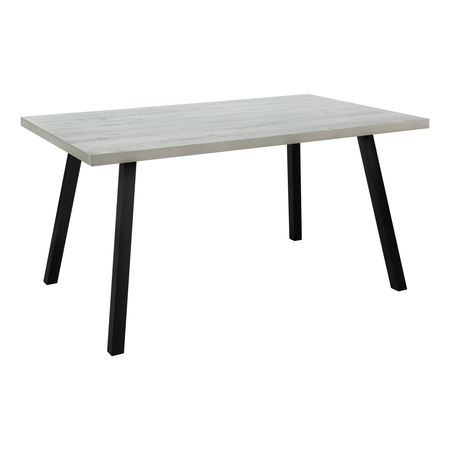 MONARCH SPECIALTIES Dining Table - 36"X 60" / Grey / Black Metal I 1136